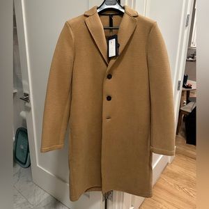 Brand New Harris Wharf Overcoat - Tan